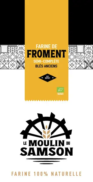 2kg SEMI-COMPLETE BIO - Farine de Blés anciens