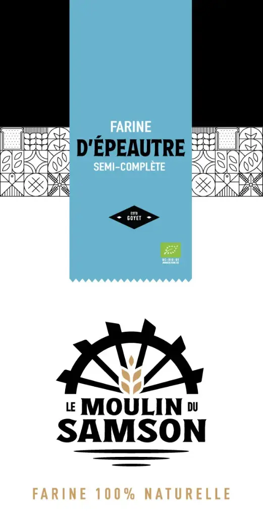2kg Epeautre BIO - Farine Semi-complète