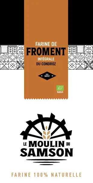 5kg FARINE INTEGRALE du CONDROZ BIO