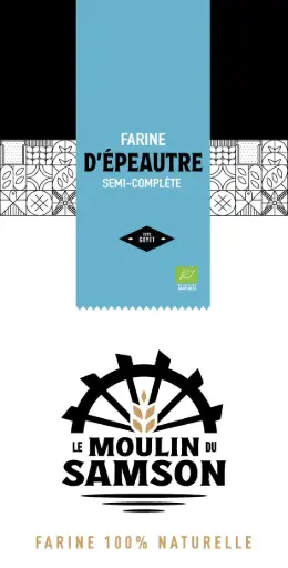 2kg Epeautre BIO - Farine Semi-complète